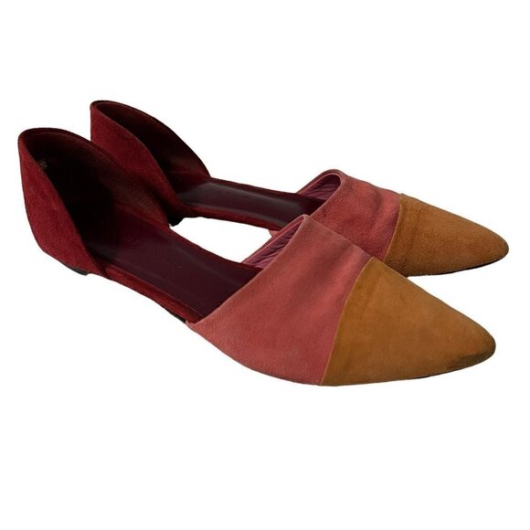 Jenni Kayne D'orsay Suede Flats Slip-On Multicolor Size 6.5 - Picture 1 of 9